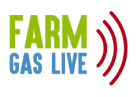 Het logo van farm gas live